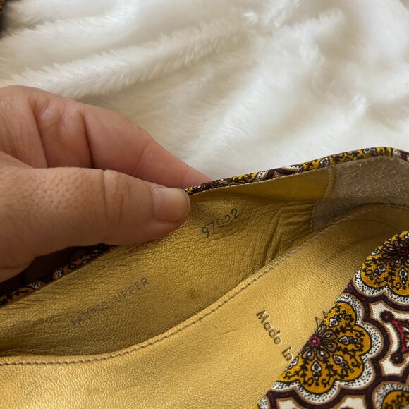 J. Crew Patterned Flats in Brown and Gold - Picture 8 of 8